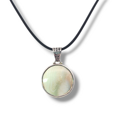 Load image into Gallery viewer, Sterling Snail Shell Necklace - Rubber Cord