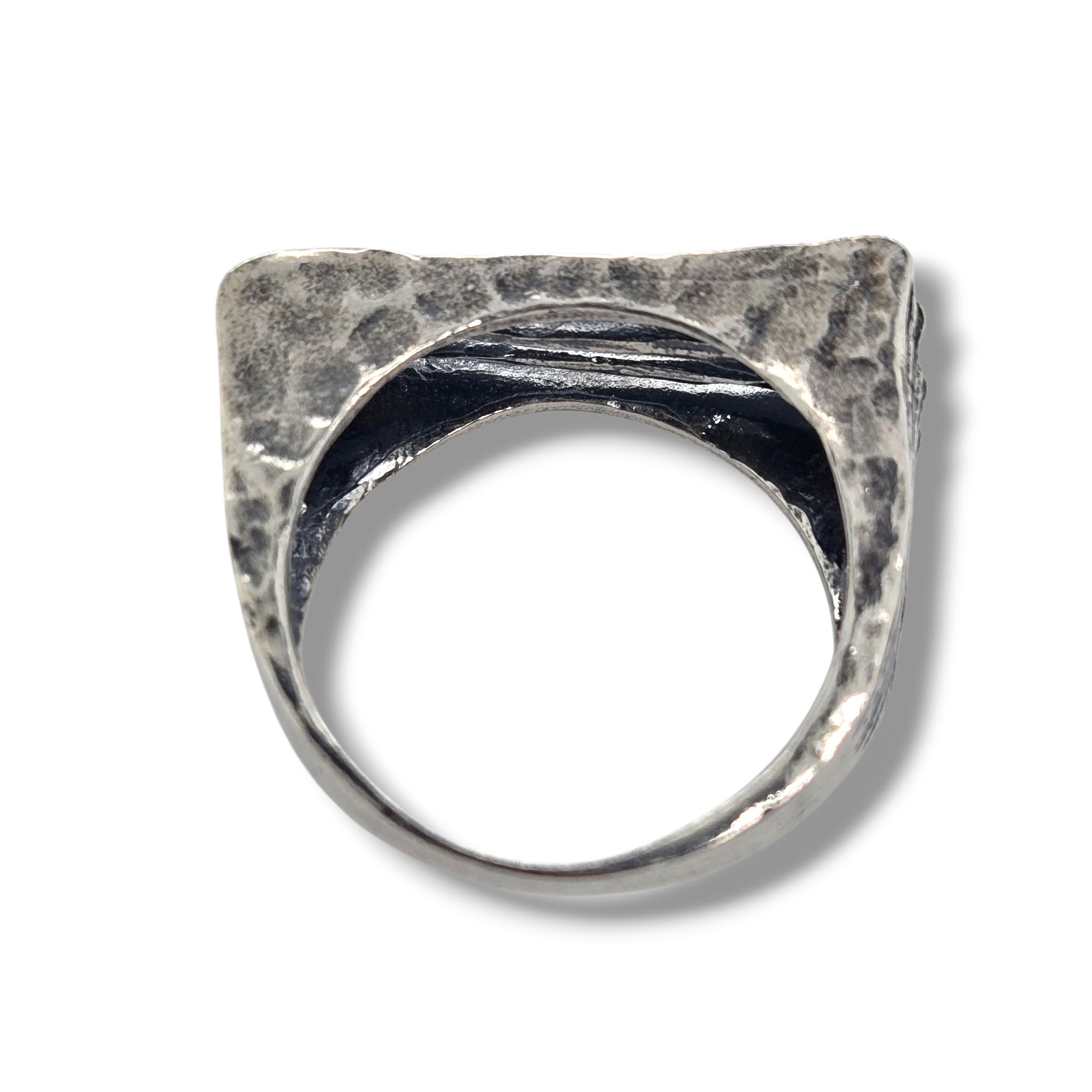 Sterling Four Lanes Oxidized Ring