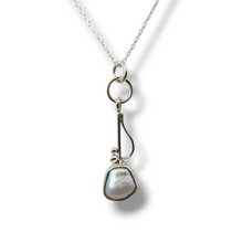 Load image into Gallery viewer, Sterling and Pearl Whimsical Necklace