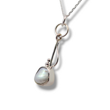 Load image into Gallery viewer, Sterling and Pearl Whimsical Necklace