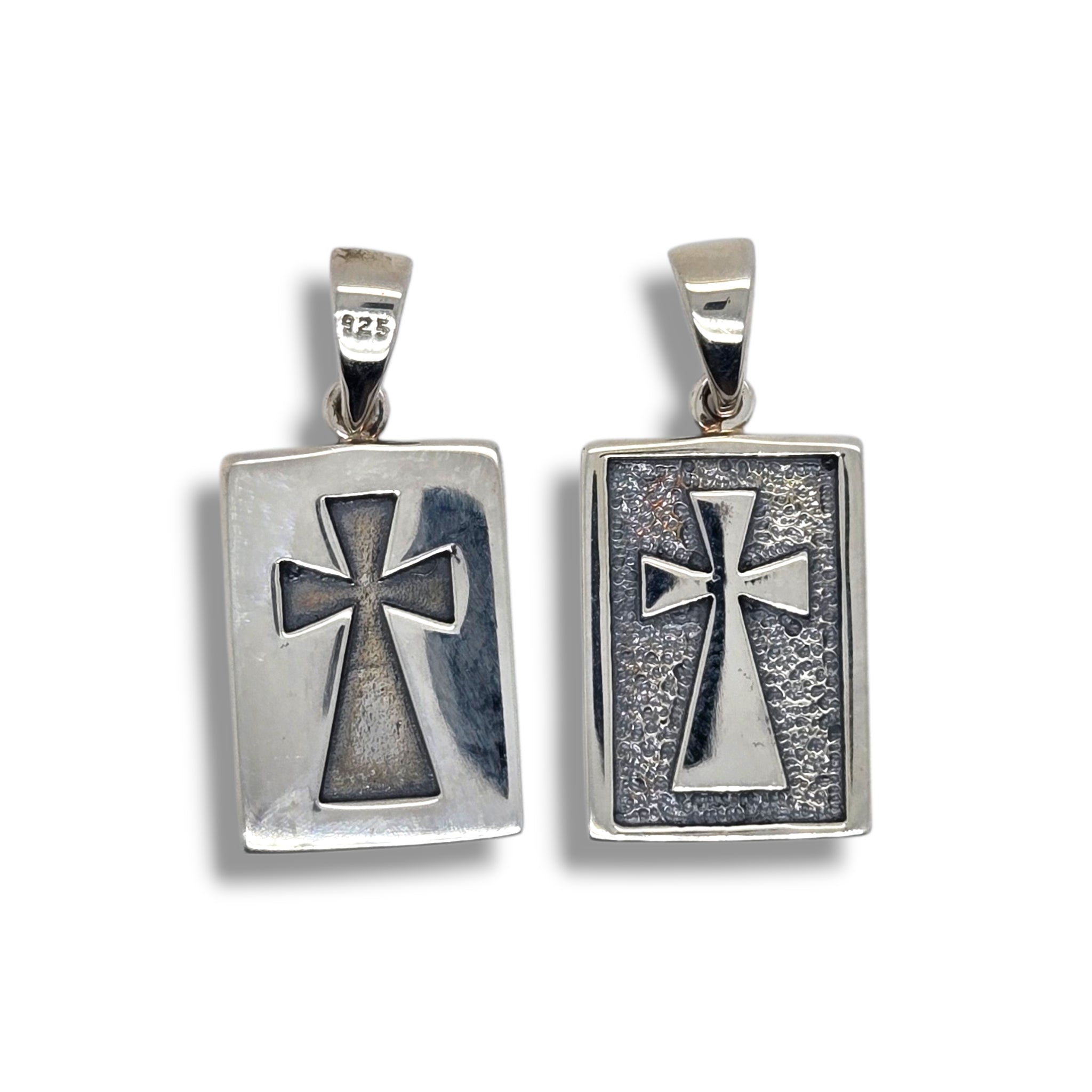 Sterling Silver Reversible Standout Cross Pendant