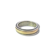 Load image into Gallery viewer, Sterling and 14k Inlay Band