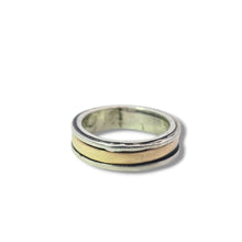 Load image into Gallery viewer, Sterling and 14k Inlay Band