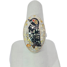 Load image into Gallery viewer, Sterling Penguin Mosaic Ring