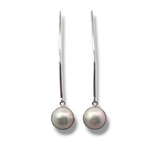 Load image into Gallery viewer, Sterling Pearl Ear Hangers