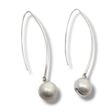Load image into Gallery viewer, Sterling Pearl Ear Hangers