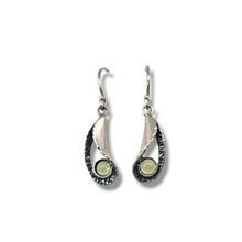 Load image into Gallery viewer, Sterling Teardrop with Peridot Earrings