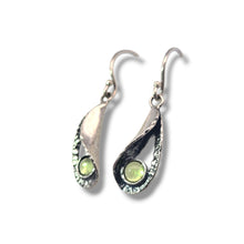 Load image into Gallery viewer, Sterling Teardrop with Peridot Earrings
