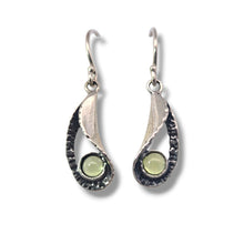 Load image into Gallery viewer, Sterling Teardrop with Peridot Earrings