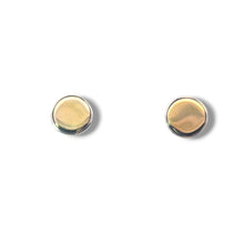 Load image into Gallery viewer, Sterling and 9k Gold Dot Studs