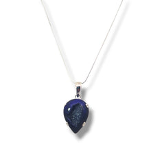 Load image into Gallery viewer, Sterling Purple Druzy Teardrop Necklace