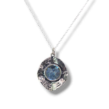 Load image into Gallery viewer, Sterling Ancient Roman Glass Textured Necklace