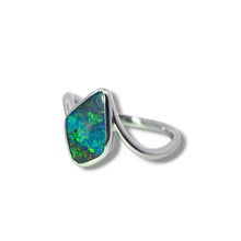 Load image into Gallery viewer, Australian Boulder Opal Sterling Silver Ring