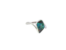 Load image into Gallery viewer, Australian Boulder Opal Sterling Silver Ring