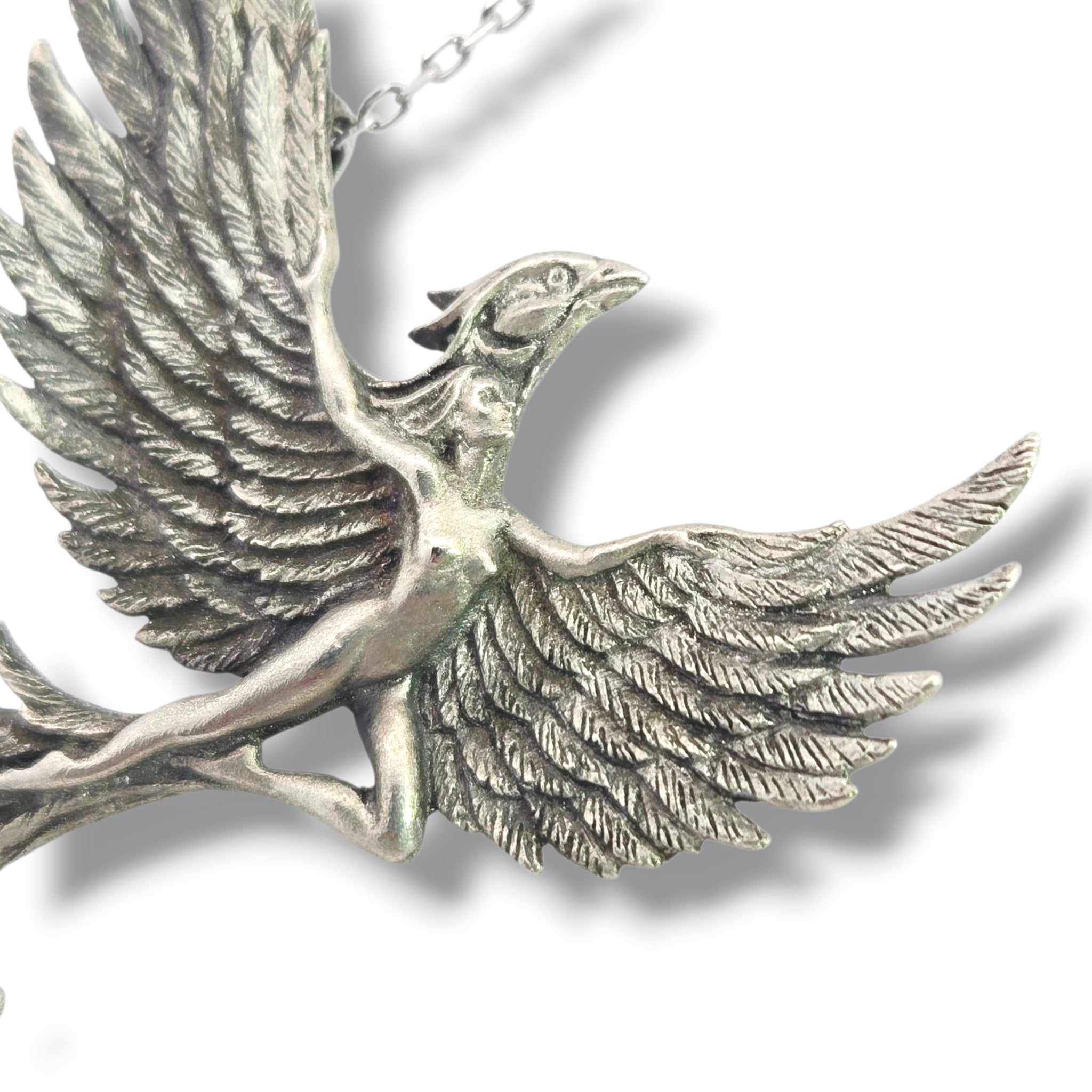 Phoenix Rising Sterling Necklace