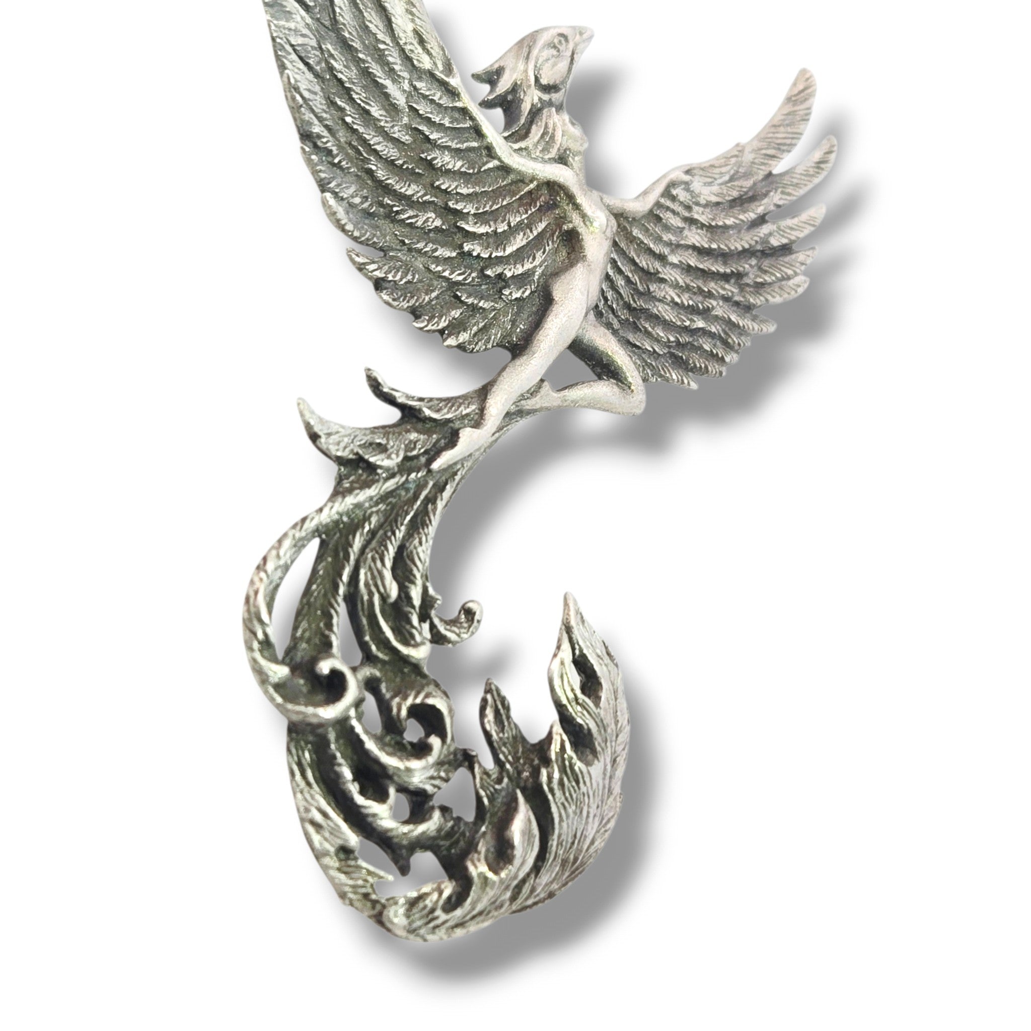 Phoenix Rising Sterling Necklace