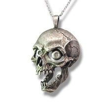 Load image into Gallery viewer, Screaming Skull Sterling Necklace