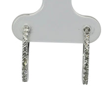 Load image into Gallery viewer, 14k Gold Diamond Huggies .27ctw