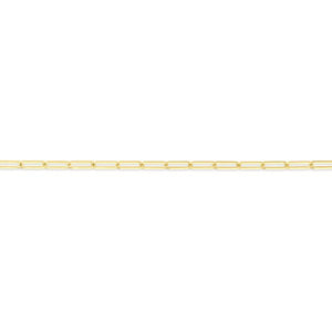 14K Yellow Gold 2.1mm Paperclip Chain 16"