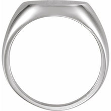 Load image into Gallery viewer, Sterling Silver Round Signet Ring