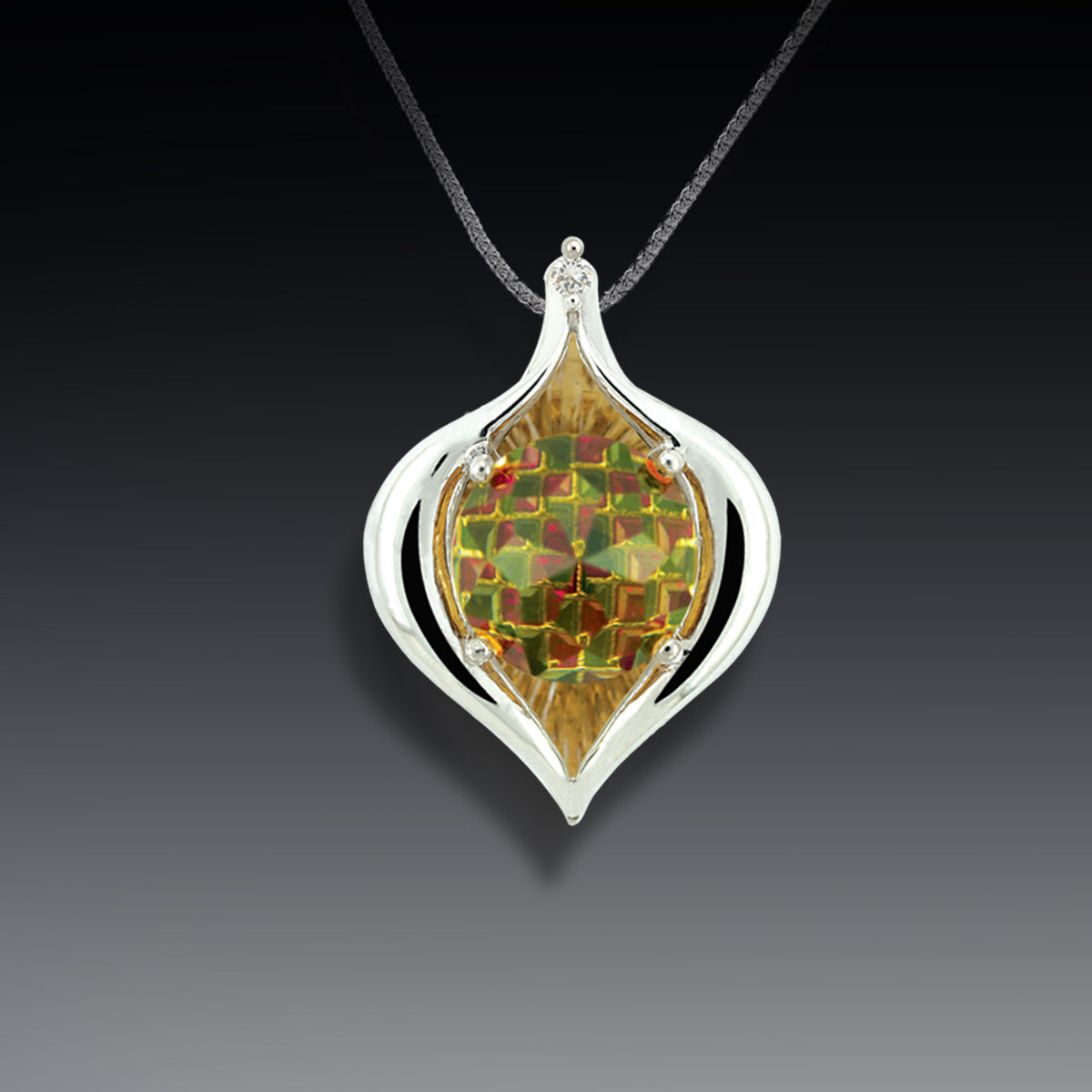 Citrine DavinChi Cut Pendant