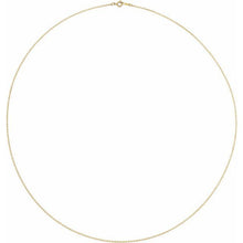 Load image into Gallery viewer, Yellow Gold Fill 1mm Cable chain 24"