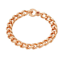 Load image into Gallery viewer, 9mm Copper Lacquered Diamond-Cut Curb Bracelet