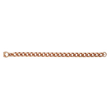 Load image into Gallery viewer, 9mm Copper Lacquered Diamond-Cut Curb Bracelet