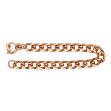 Load image into Gallery viewer, 9mm Copper Lacquered Diamond-Cut Curb Bracelet