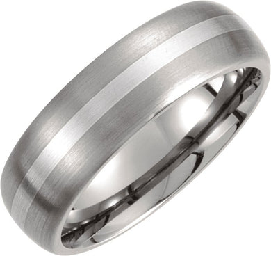 Titanium & Sterling Silver Inlay 7 mm Satin Finish Domed Band Size 10.5            
            
        Master Alloy/Grain Karat Conversion Calculator