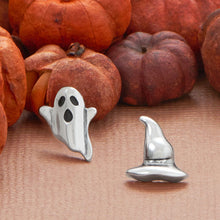Load image into Gallery viewer, Oxidized Ghost and Witch Hat Stud Earrings