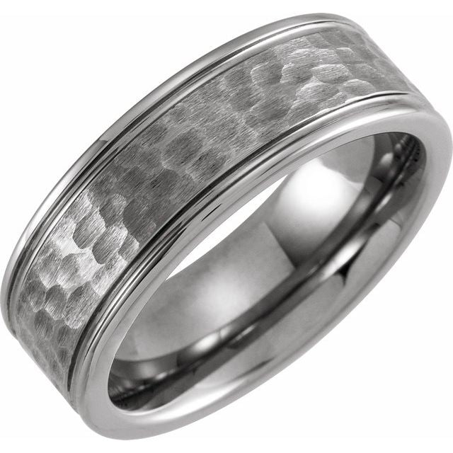 Grooved Tungsten Band