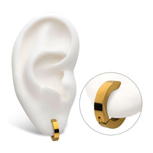 Load image into Gallery viewer, Gold Plated Plain Huggie Earrings