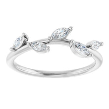 Load image into Gallery viewer, 14KW 1/3 CTW Lab Grown Diamond Leaf Ring