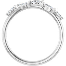 Load image into Gallery viewer, 14KW 1/3 CTW Lab Grown Diamond Leaf Ring