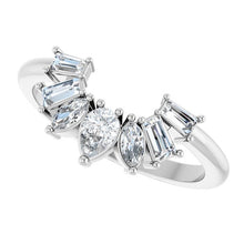Load image into Gallery viewer, 14K White 1/2 CTW Lab-Grown Diamond Contour Band