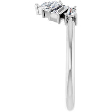 Load image into Gallery viewer, 14K White 1/2 CTW Lab-Grown Diamond Contour Band