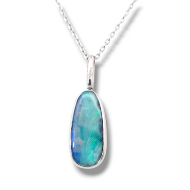 Sterling Silver Australian Boulder Opal Pendant