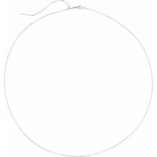 Load image into Gallery viewer, Rhodium-Plated Sterling Silver 1 mm Adjustable Threader Rolo 16-22" Chain