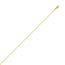 Load image into Gallery viewer, 14k Yellow Gold Mirror Chain Anklet - 10&quot;
