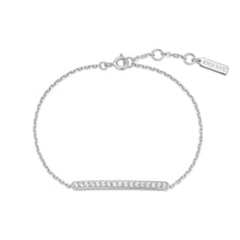 Load image into Gallery viewer, Silver Pavé Bar Bracelet
