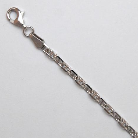 Sterling Silver Anchor 2.9mm, Rhodium