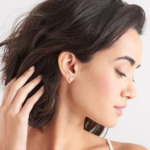 Load image into Gallery viewer, Turquoise Drop Gold Stud Earrings