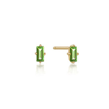 Load image into Gallery viewer, 14kt Gold Tourmaline Studs