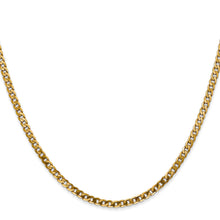 Load image into Gallery viewer, 14K 22 inch 2.9mm Flat Beveled Curb with Lobster Clasp Chain