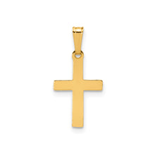 Load image into Gallery viewer, 1/20 14K Gold Filled 10 x 16mm Flat Cross Pendant