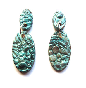 Antique Textured Polymer Earrings