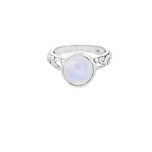 Sterling moonstone ring, size 9