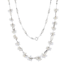 Load image into Gallery viewer, Nephele Necklace - Sterling Silver, Australian Opals and Quartz