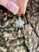 Load image into Gallery viewer, Narela Earrings - Sterling Silver, Australian Opal and Quartz